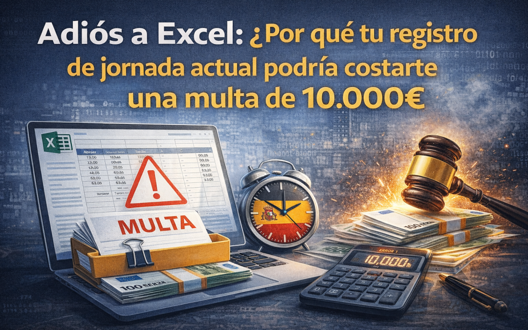Adiós a Excel: ¿Por qué tu registro de jornada actual podría costarte una multa de 10.000€?